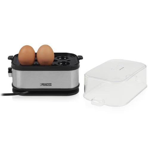 Princess  Egg Boiler - Stainless Steel Cook 1-6 Eggs Perfectly