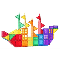 TileTek Magnetic Tiles Building Set, 110 Pieces, Ages 3+