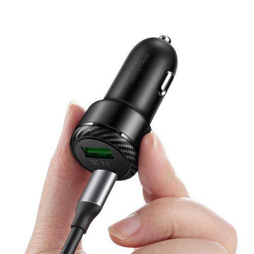 Mcdodo 38W PD & QC3.0 Fast Car Charger Quick & Efficient - Black