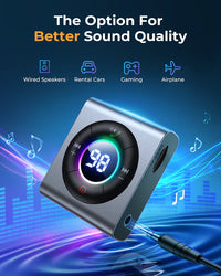 Joyroom 2 in 1 Wireless Tmitter & Receiver - Dark Gray