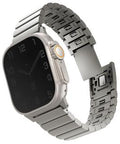 UNIQ STROVA MAG APPLE WATCH SELF-ADJUSTABLE STEEL LINK BAND 49/46/45/44MM - TITANIUM