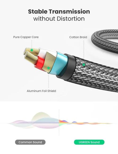 UGREEN 3.5mm to 6.35mm TRS  Cable 3m (Gray)