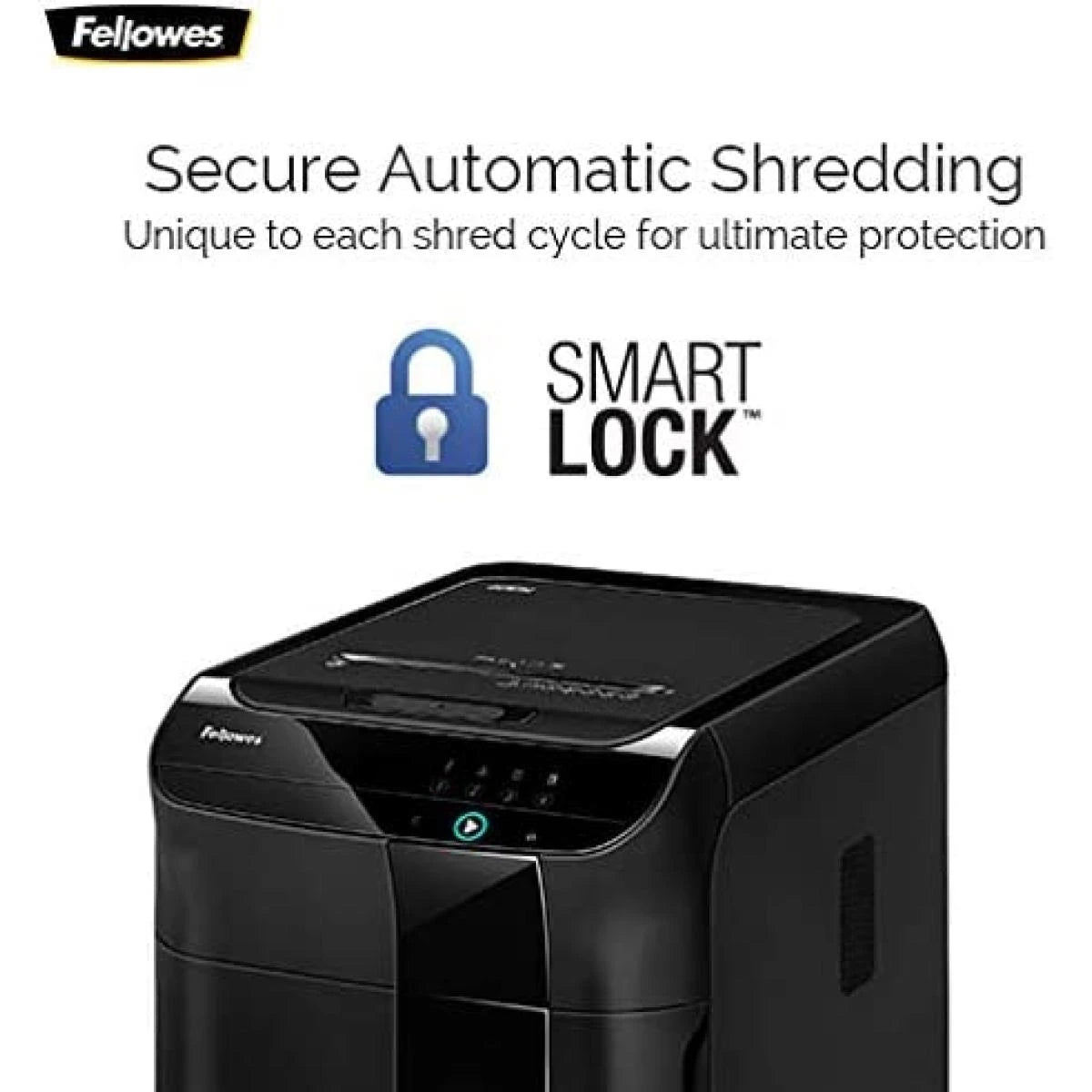 Fellowes AutoMax 600M Shredder MicroCut, Shred Up to 600 Sheets - Black