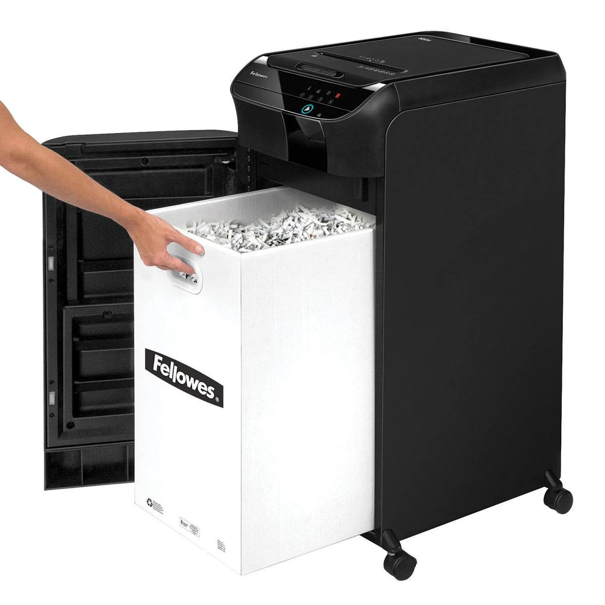 Fellowes AutoMax 600M Shredder MicroCut, Shred Up to 600 Sheets - Black