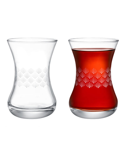 Lavem-soft Rain Tea Glass Set Of 6 - Madame Coco JO