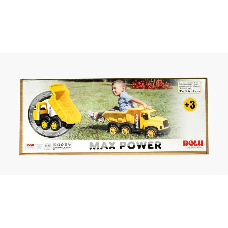 DOLU Large Yellow Dump Truck Toy for Kids 83cm (7112)