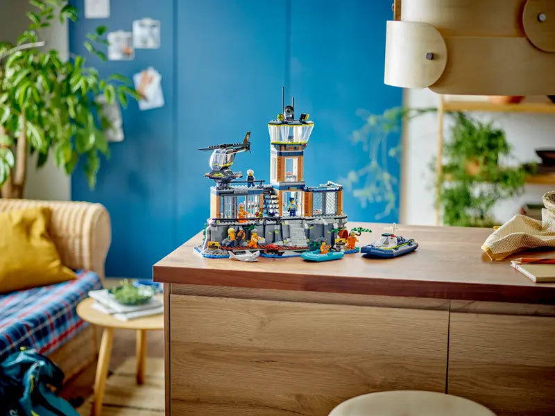 LEGO City Police Prison Island Set with 7 Minifigures