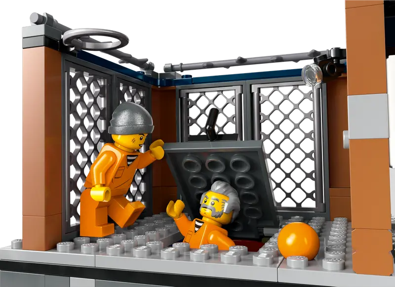 LEGO City Police Prison Island Set with 7 Minifigures