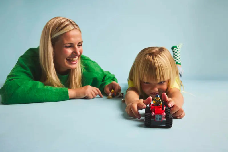 LEGO® Red Farm Tractor with Trailer & Sheep - Playset