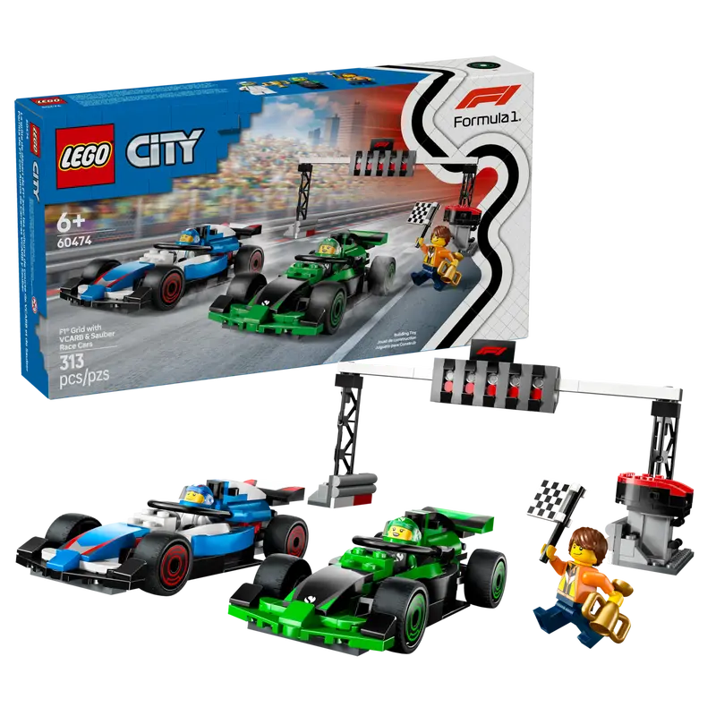 LEGO® F1 Grid with VCARB & Sauber Race Cars 60474