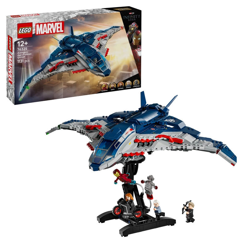 LEGO Marvel Avengers: Age of Ultron Quinjet – 1131 Pieces | Set 76325