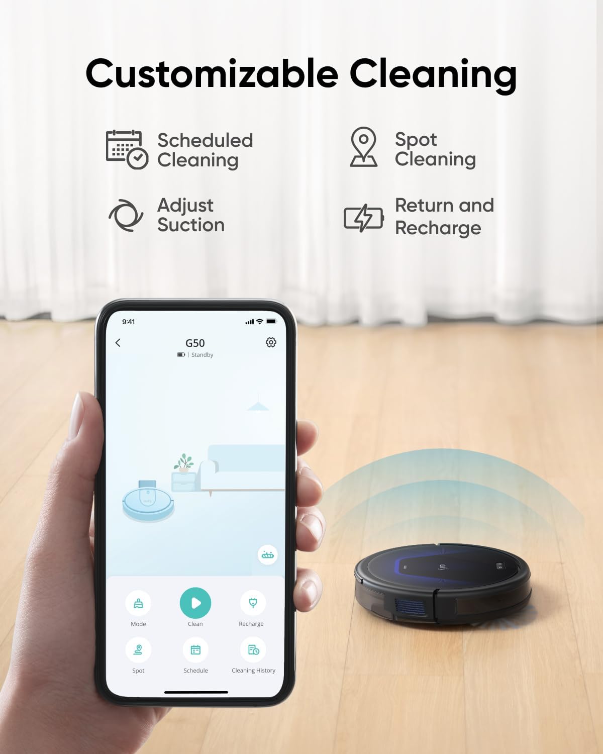 eufy G50 Robot Vacuum – 4000Pa, Anti-Tangle, Quiet & Smart