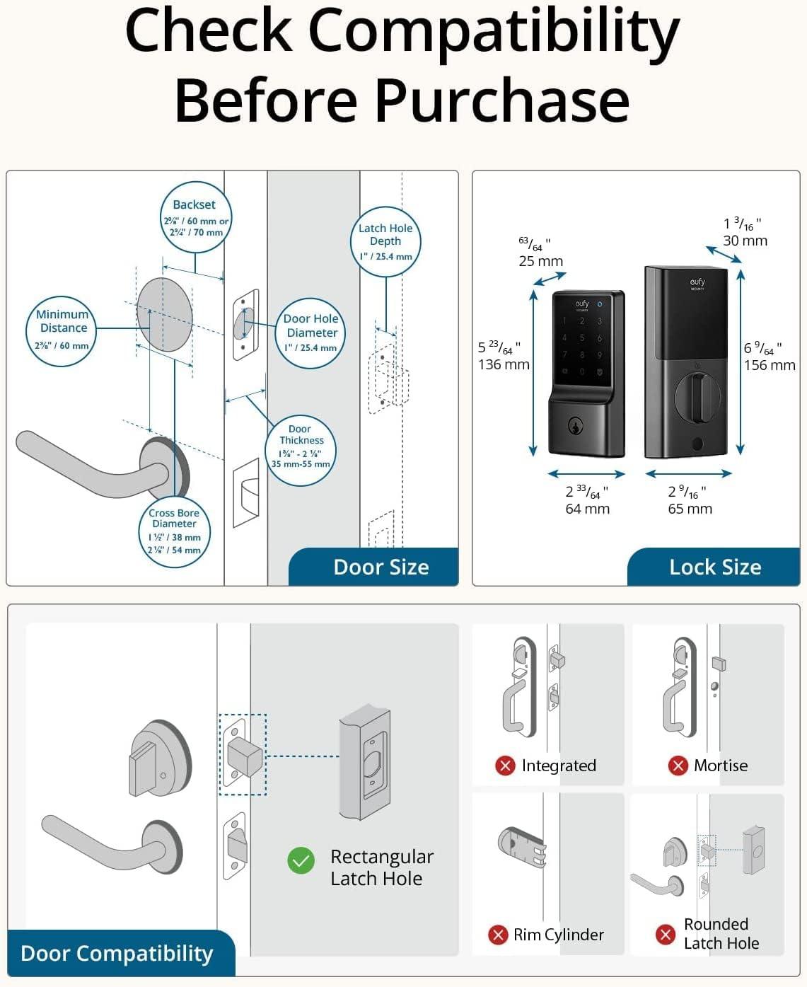 Anker Eufy Smart Lock C234 Secure & Convenient Access - Black