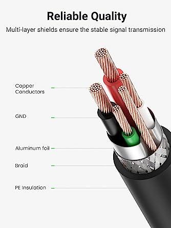 UGREEN USB 2.0 AM to BM Print Cable 5m (Black)