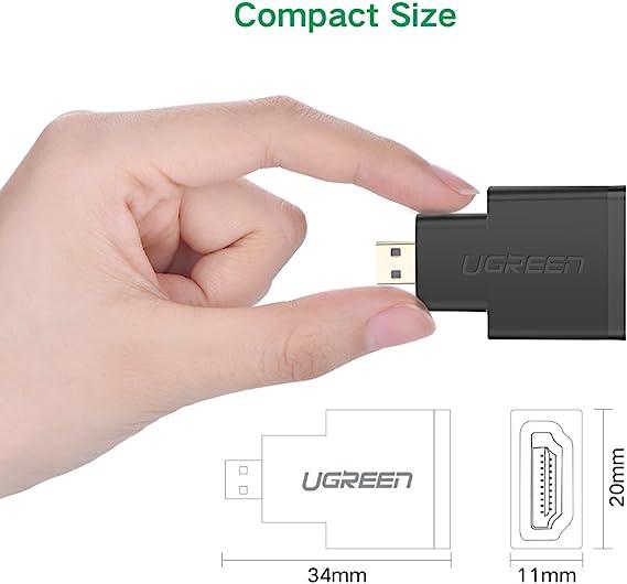 UGREEN Micro HDMI Male to HDMI Female Adapter (Black)