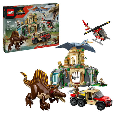 LEGO Jurassic World Spinosaurus & Quetzalcoatlus Air Mission – 984 Pieces | Set 76976