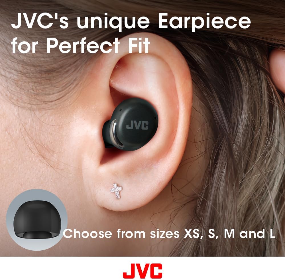 JVC Compact True Wireless Headphones with ANC & Low-Latency Mode