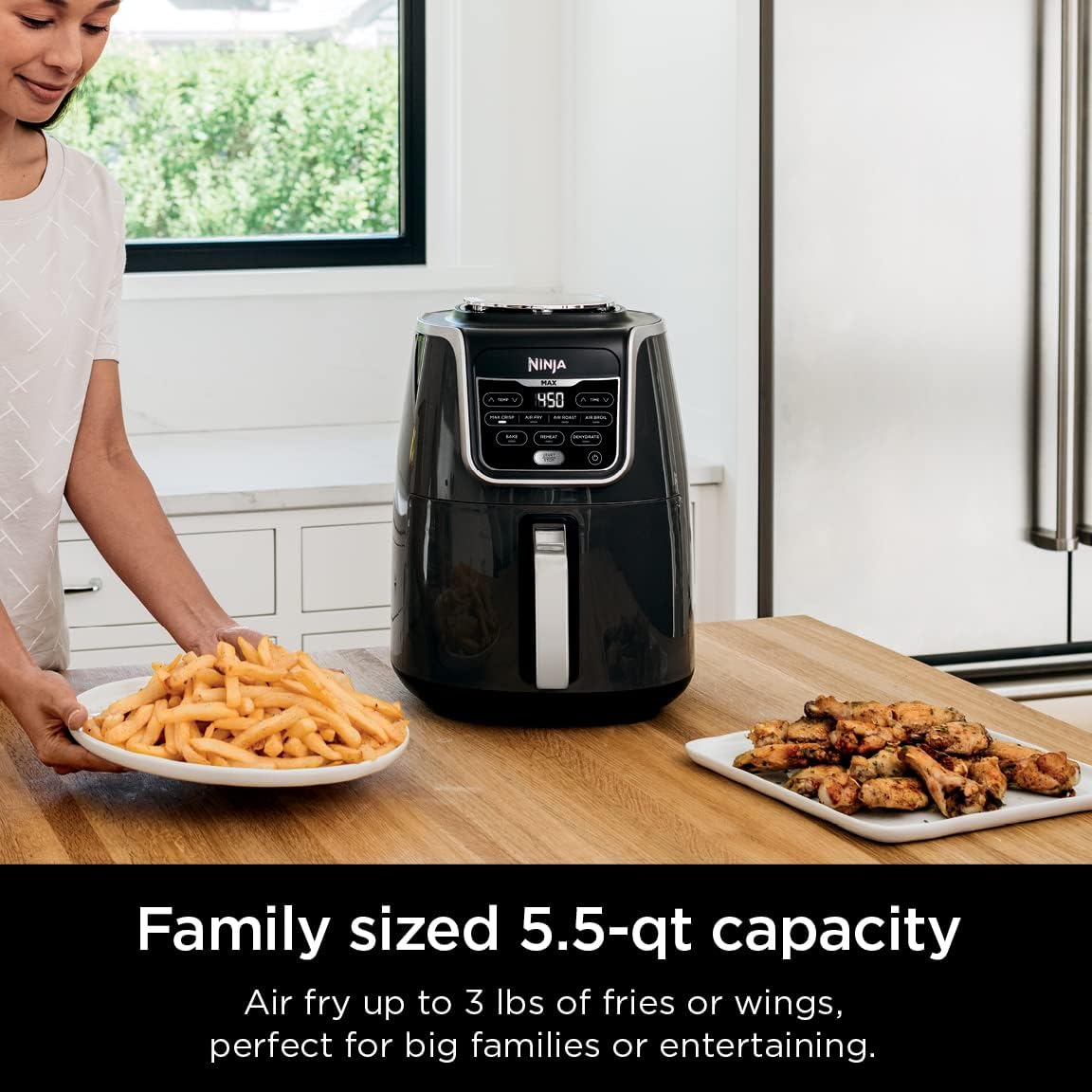 Ninja Max XL Air Fryer 5.5L Cook / roast & bake - Gray