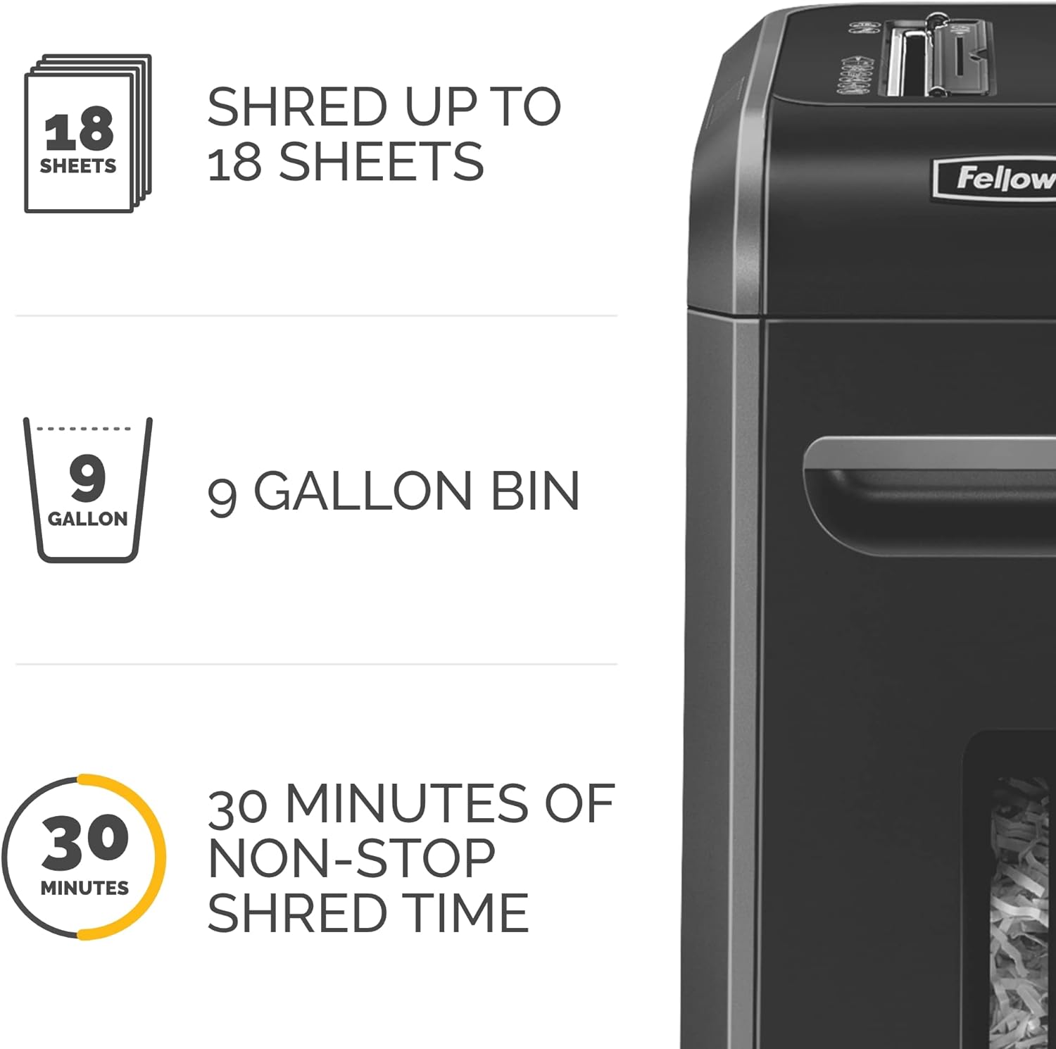 Fellowes Powershred Shredder / Cross Cut / Shreds 18 sheets