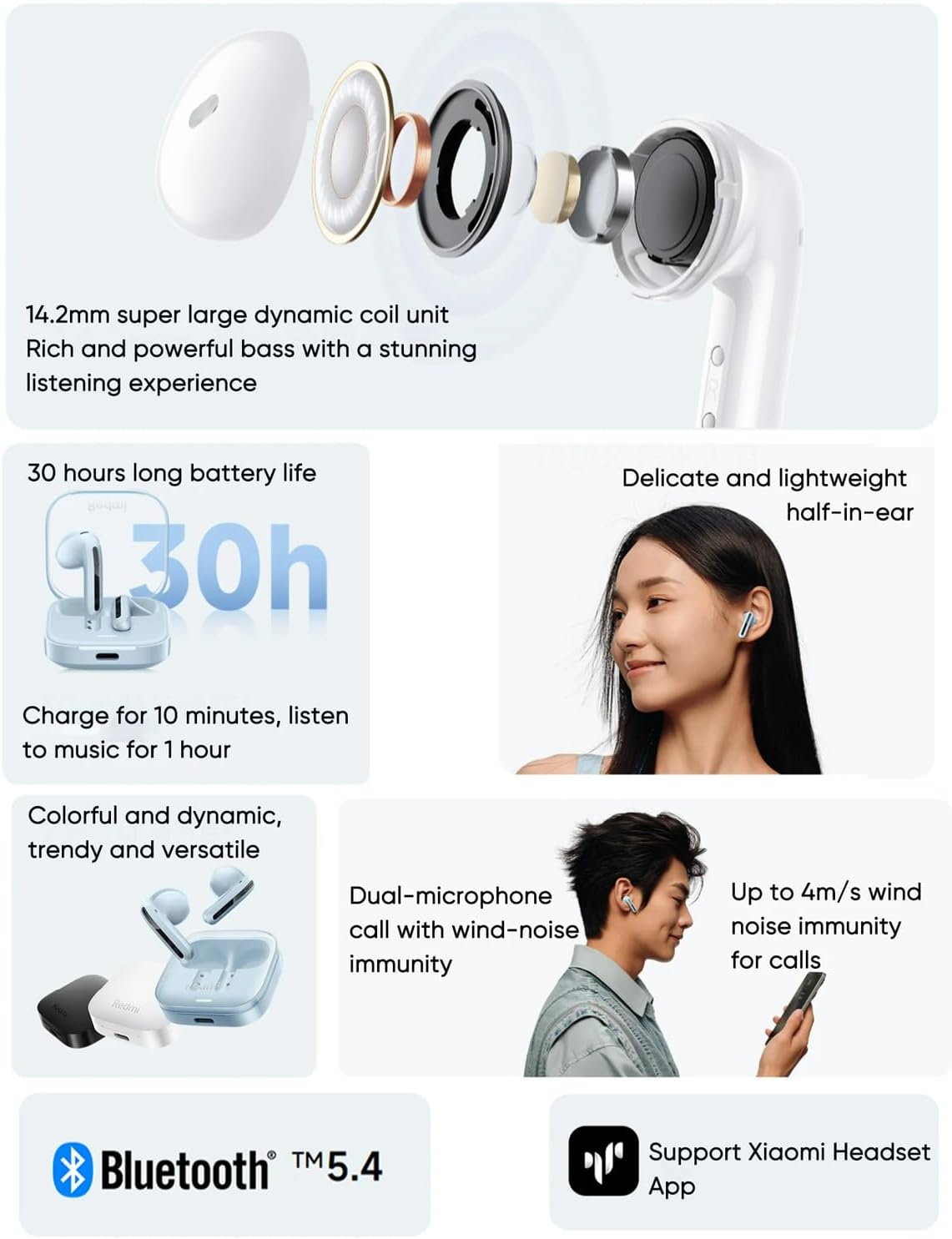 Xiaomi Redmi Buds 6 Active Wireless Earbuds