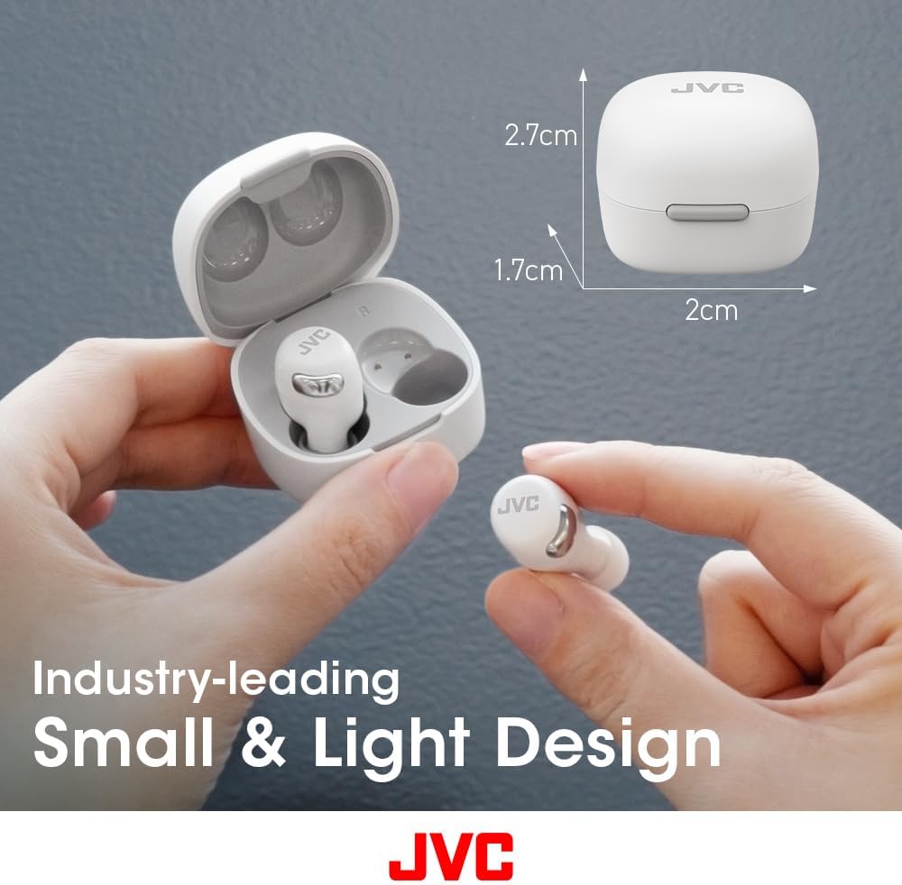 JVC Compact True Wireless Headphones with ANC & Low-Latency Mode