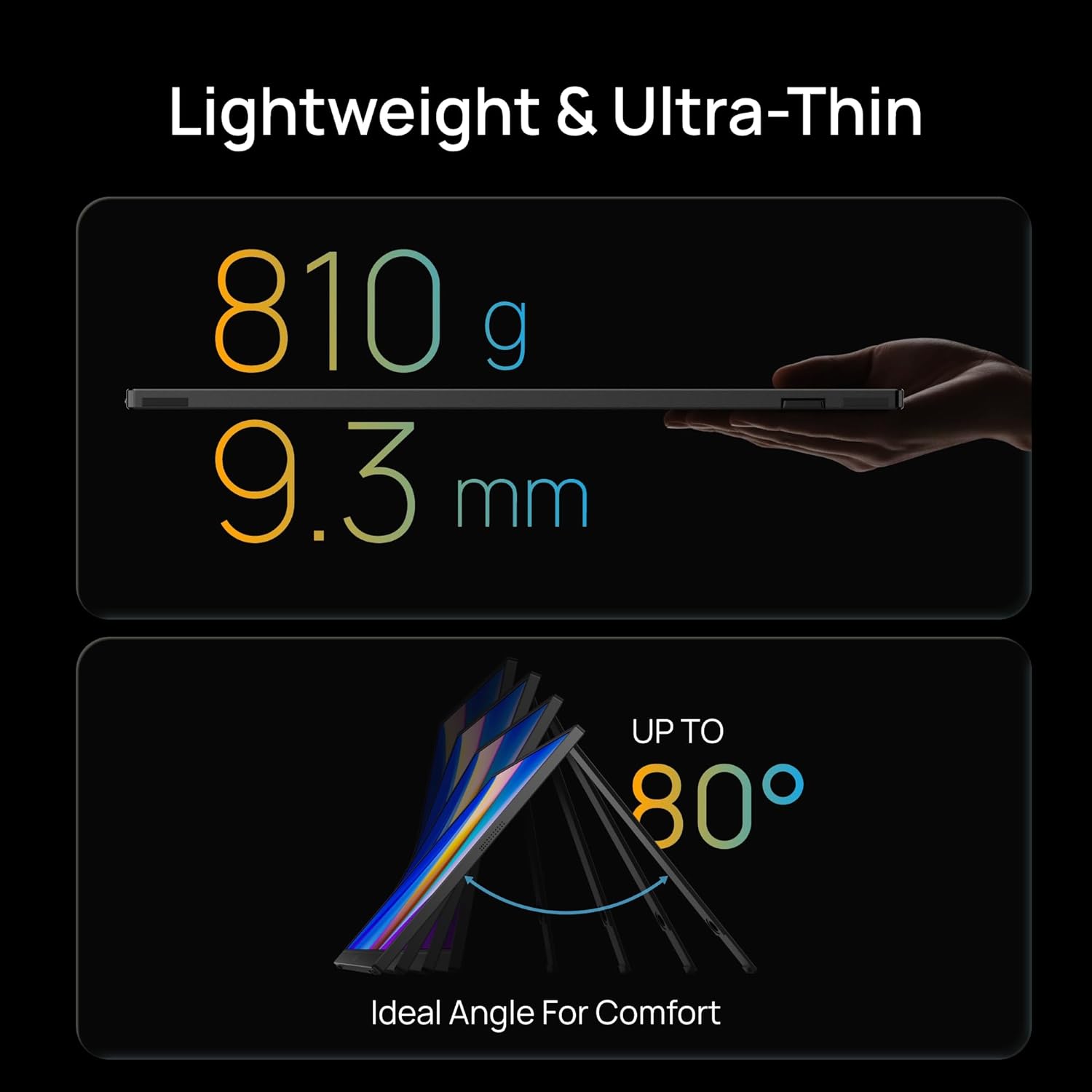 Arzopa Z1RC | 16" 2.5K Portable Monitor with 500nits 8bit Display