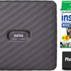 Fujifilm Instax Link Wide Printer Mocha Bundle with Wide Twin Pack Instant Film and Cloth