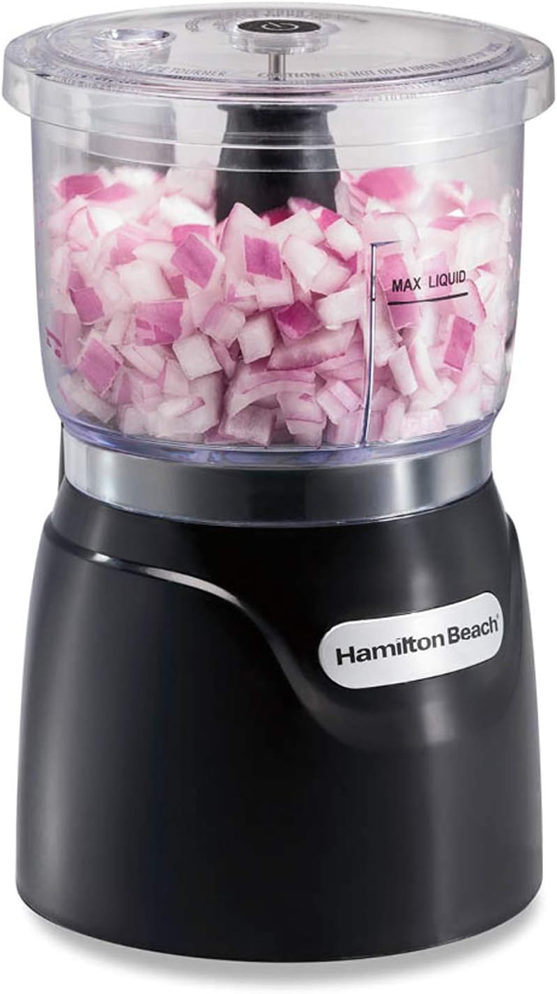 Hamilton Beach Electric Vegetable Chopper & Mini Food Processor - Black