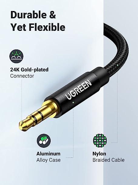 UGREEN 3.5mm Audio Cable Net Braid 5m - Black