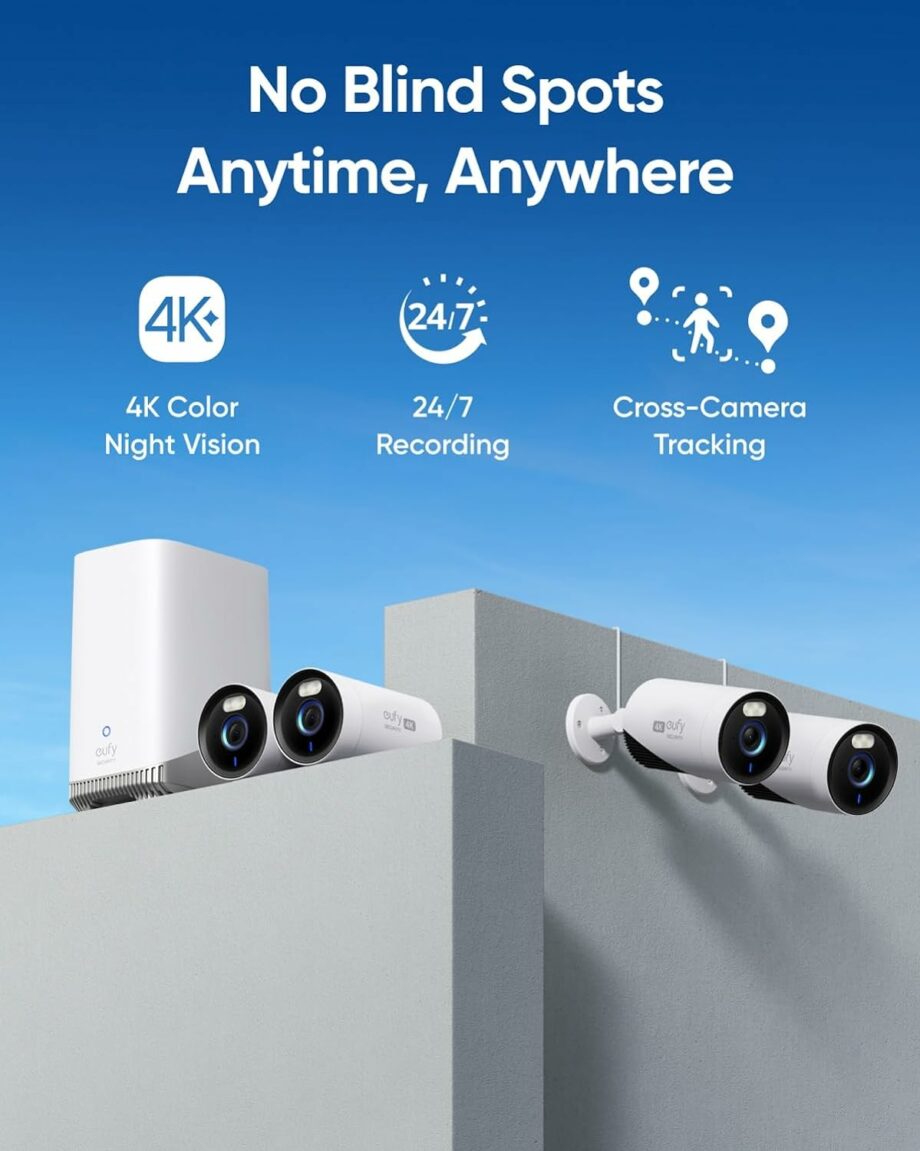 Anker Eufy E330 4K Security Camera System 4 Cam Kit