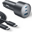 شاحن سيارة أنكر 167.5 واط بثلاثة منافذ USB-C – 100 واط + 45 واط + 22.5 واط
