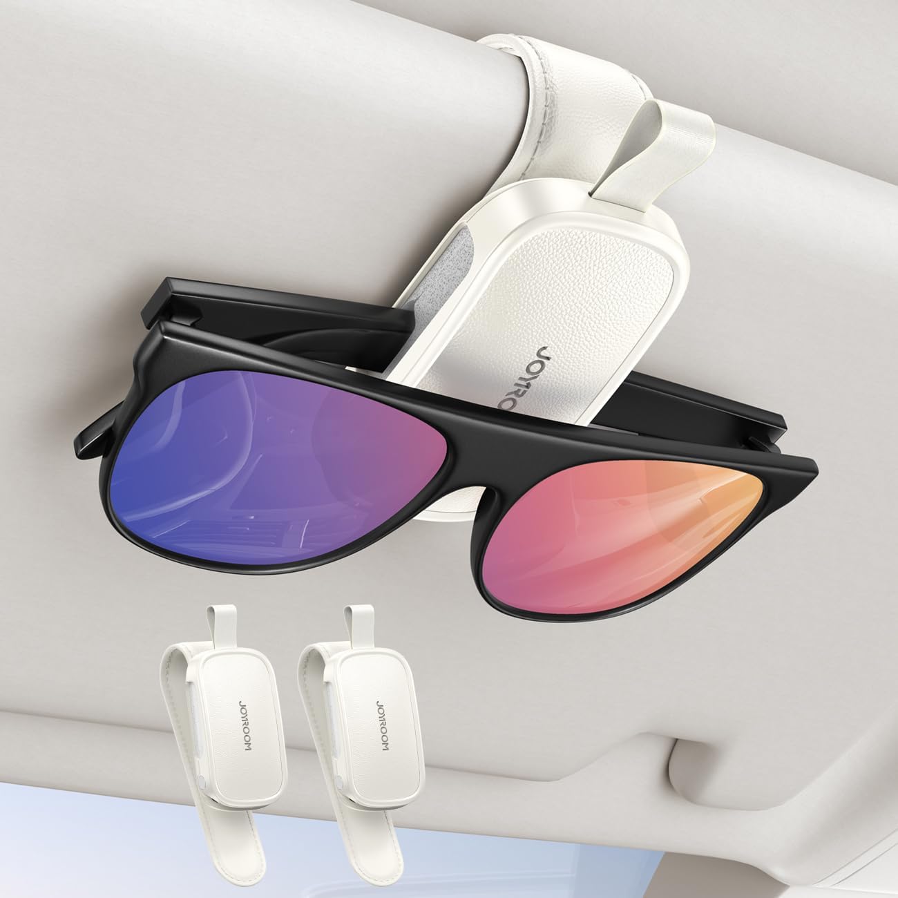 Joyroom R-ZS511 Sunglasses Holder for Car Visor – Black