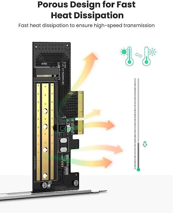 UGREEN M.2 NVMe to PCI-E 3.0 × 4 Expansion Card UGREEN 70503