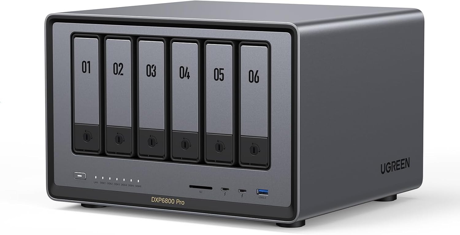 UGREEN NASync DXP6800 Pro تخزين شبكي فائق بمعالج i5