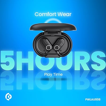 Powerology Air Conduction Earbuds, Bluetooth 5.3 & Display