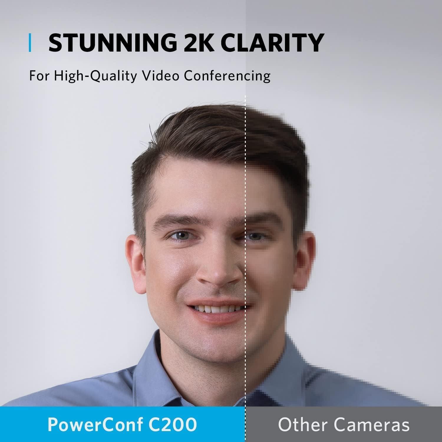 Anker PowerConf C200 2K Webcam with Noise-Canceling Mics