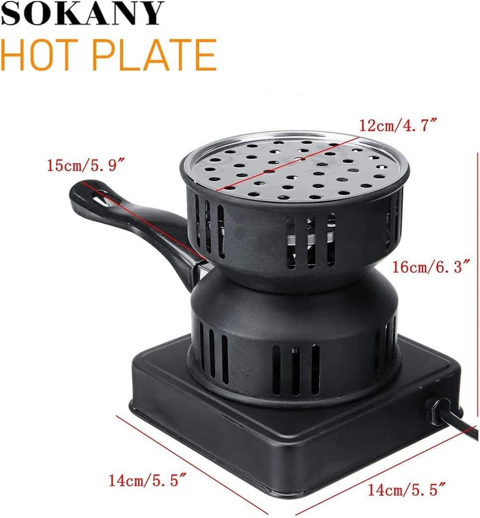 SUKANY 1000 Watts Charcoal Camping Electric Stove Coal Burner 220V - Black