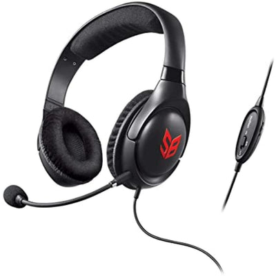 سماعة الألعاب Creative Sound Blaster Blaze مع ميكروفون قابل للفصل ومانع للضوضاء وجهاز تحكم عن بعد مدمج