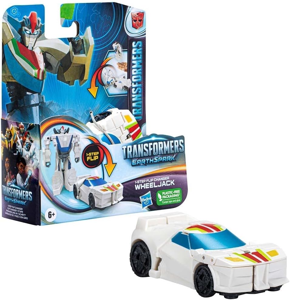 Hasbro Tra Earthspark Wheeljack 1 Step Flip Ast