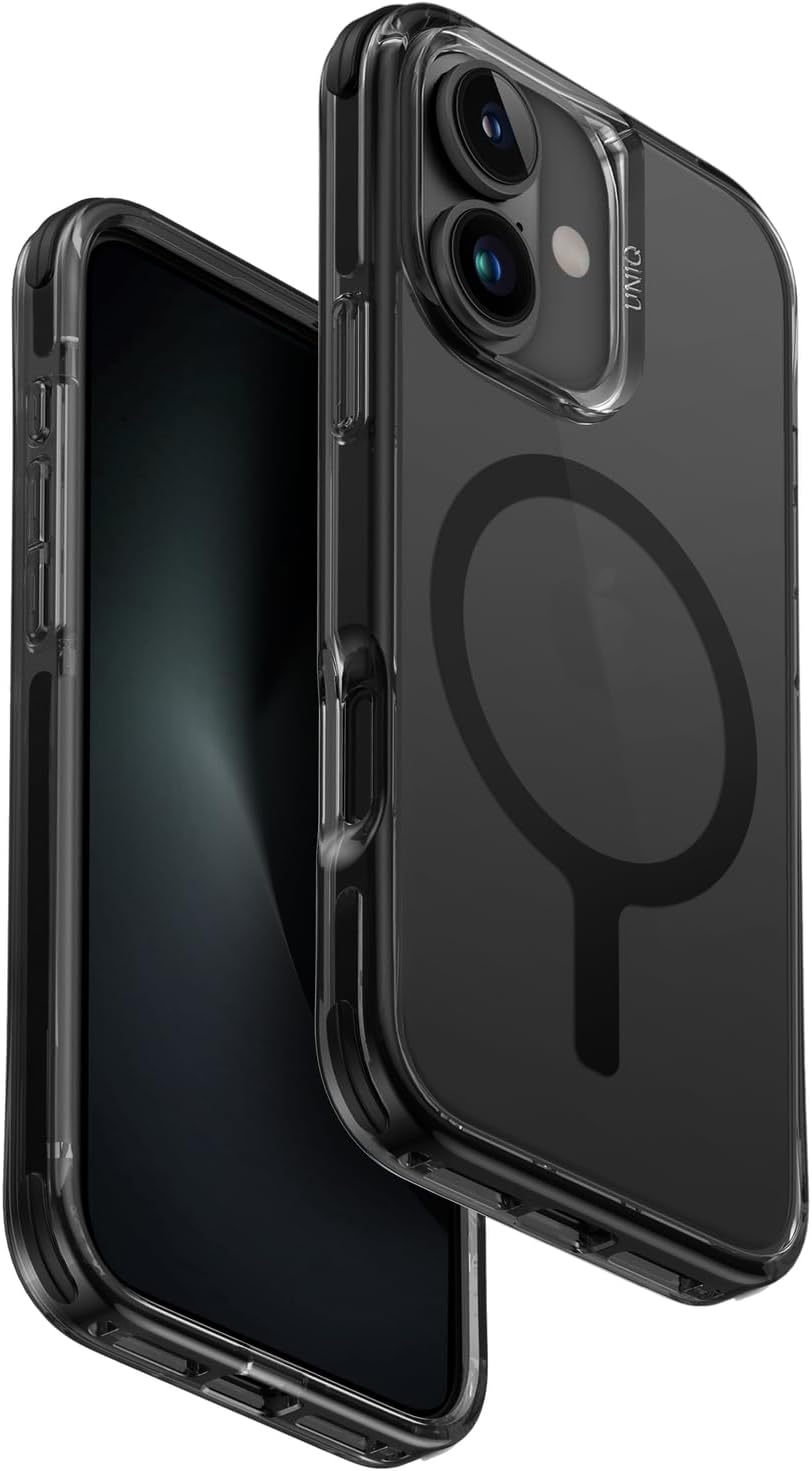 UNIQ HYBRID IPHONE 16 (2024) 6.1 MAGCLICK CHARGING COMBAT - CARBON (BLACK)