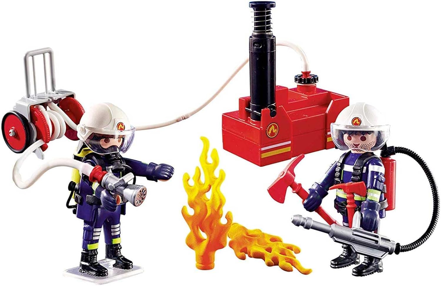 Playmobil Firefighters with Water Pump