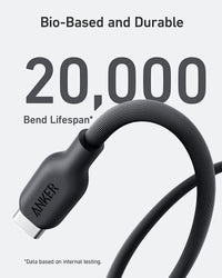 Anker 542 USB C to Lightning Cable 3ft - Black