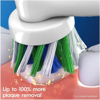 Oral-B Cross Action Electric Toothbrush Head With Clean Maximiser Technology Pack Of 4 - White