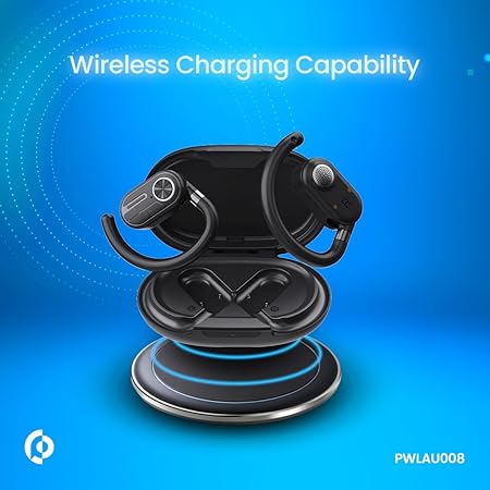 Powerology Air Conduction Earbuds, Bluetooth 5.3 & Display