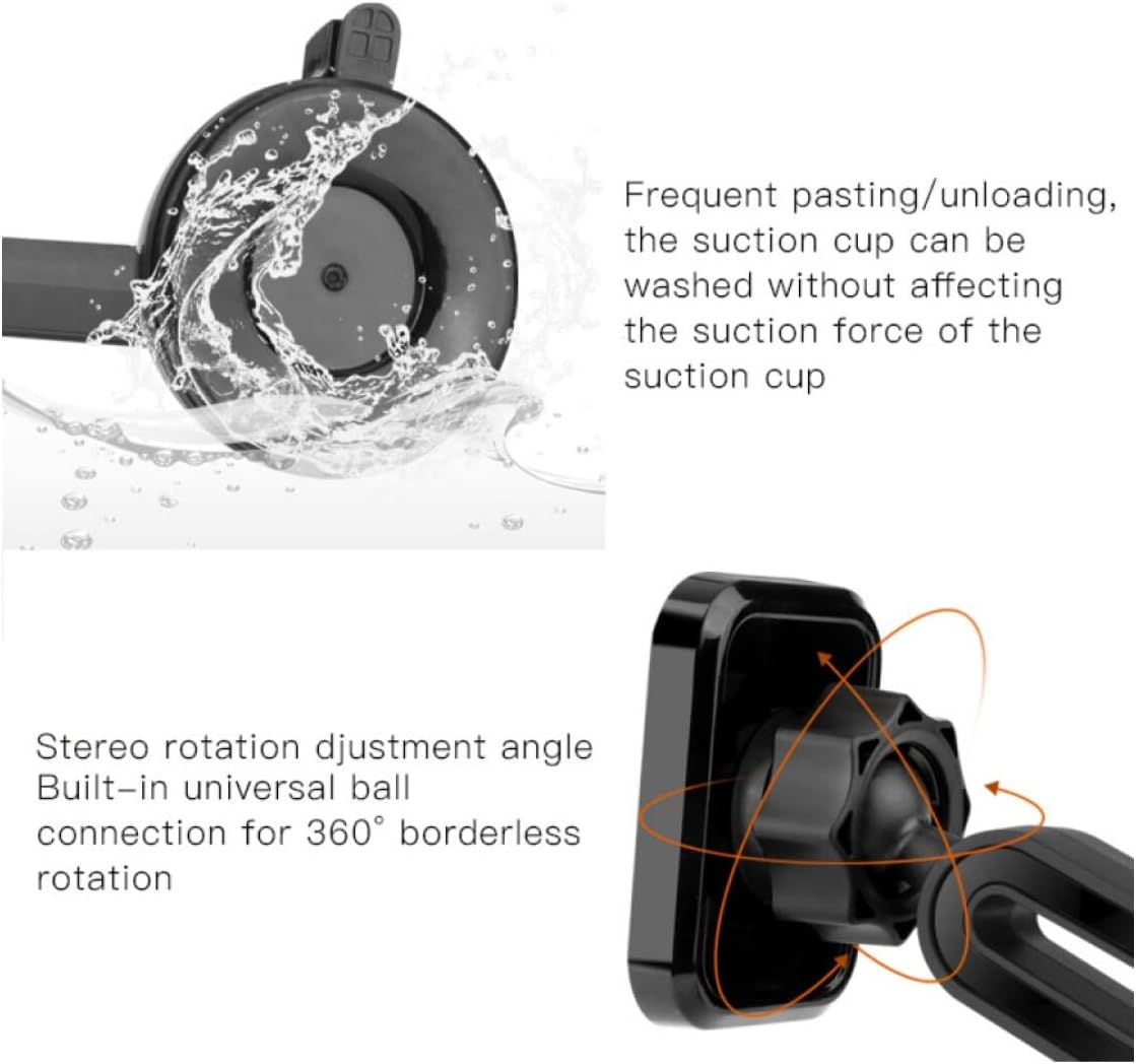 Yesido Magnetic Phone Holder Telescopic Windshield/Dashboard