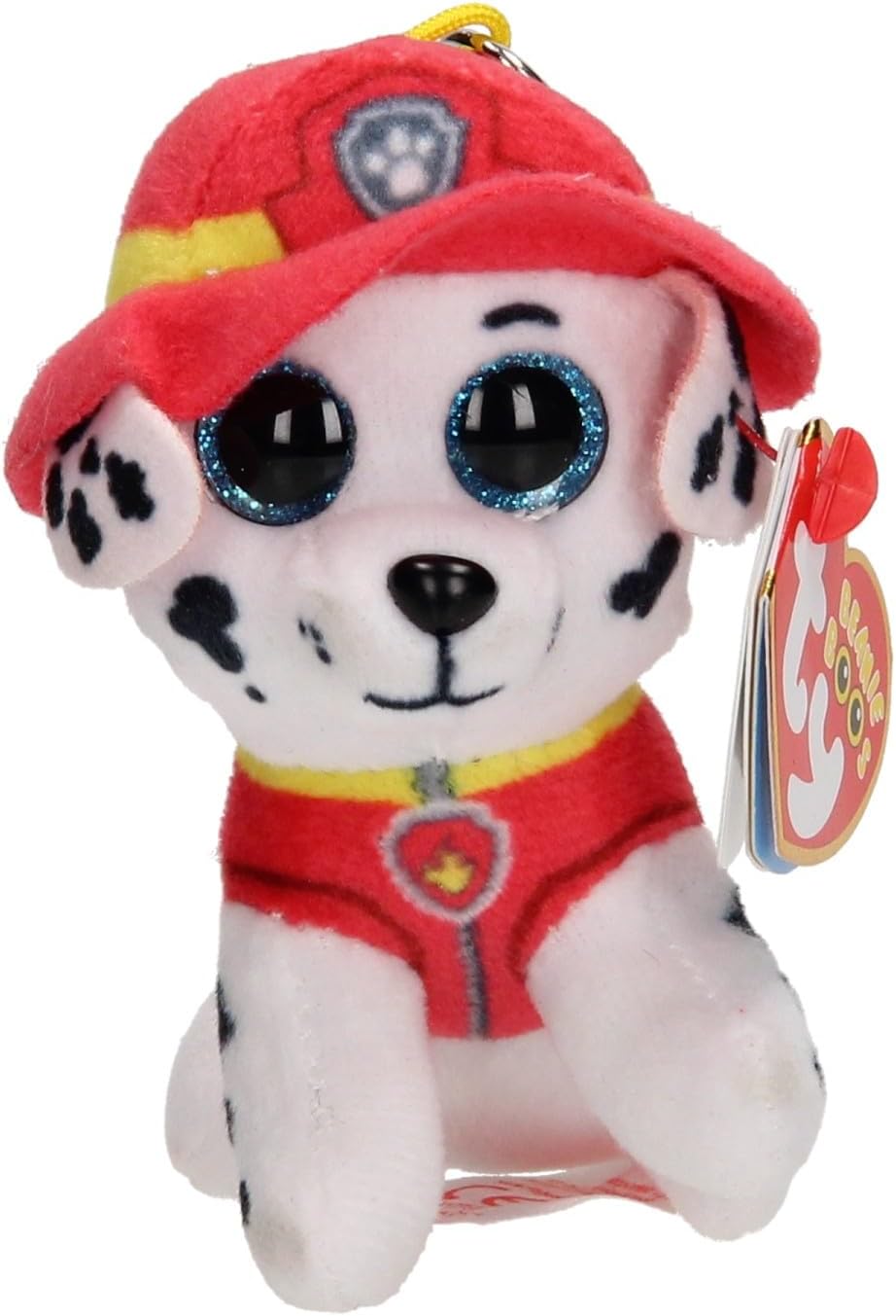مشبك مفاتيح من القطيفة من Ty Beanie Boos - Paw Patrol Marshall
