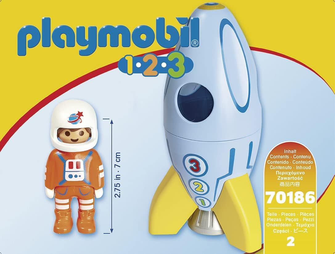 Playmobil Astronaut & Rocket - Imaginative Fun for Ages 1.5