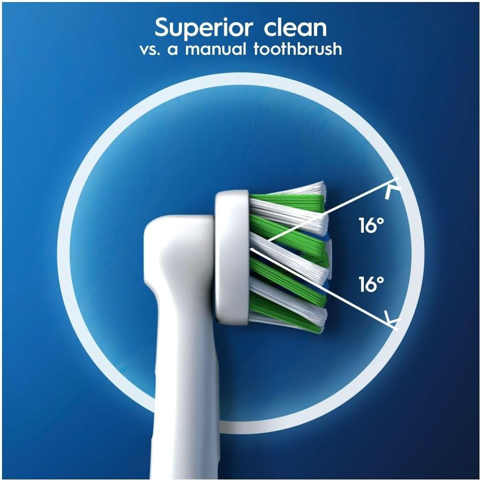 Oral-B CrossAction Toothbrush Head with CleanMaximiser Technology Pack of 12