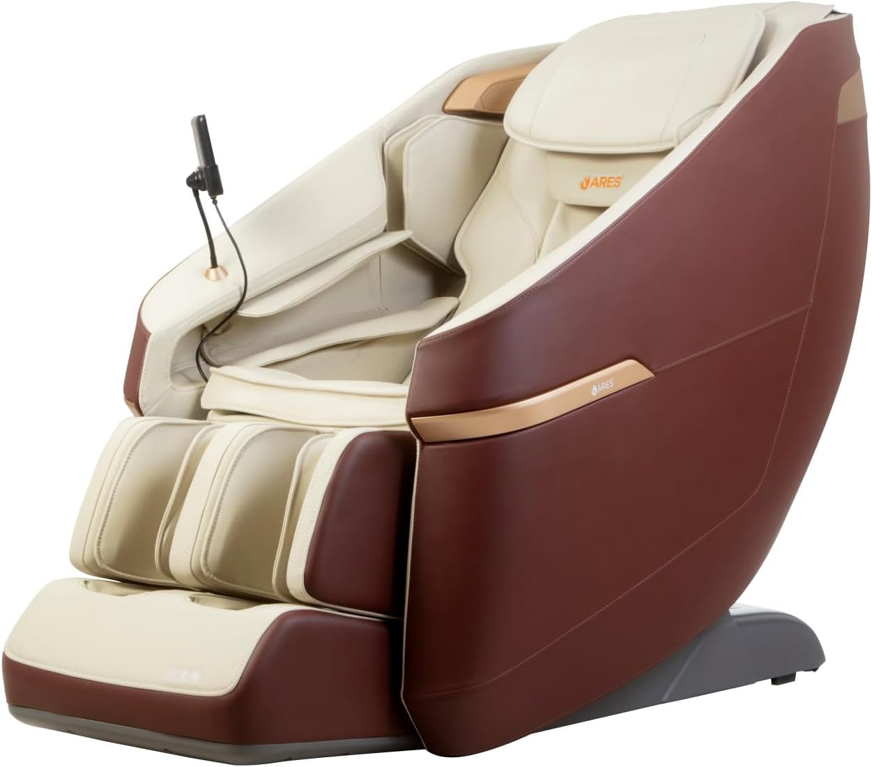 ARES uClass Massage Chair Magnetic Massage Mechanism (Beige/Brown)