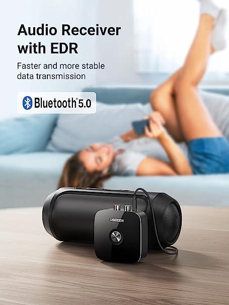 UGREEN Bluetooth Audio Receiver 5.0 with 3.5mm&2RCA Adapter